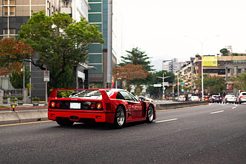 car, Ferrari F40 HD wallpaper