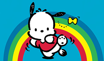 Pochacco Anime - Vibrant Rainbow Background, Anime, Pochacco HD wallpaper