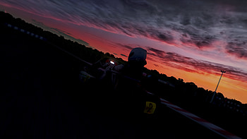 Karting At Sunset Gloom, Assetto Corsa, kart racing, Karting, sunshine, motorsport HD wallpaper