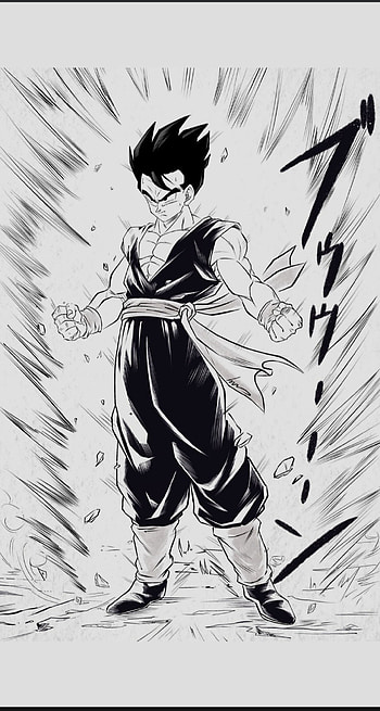 Gohan, art, fight HD phone wallpaper