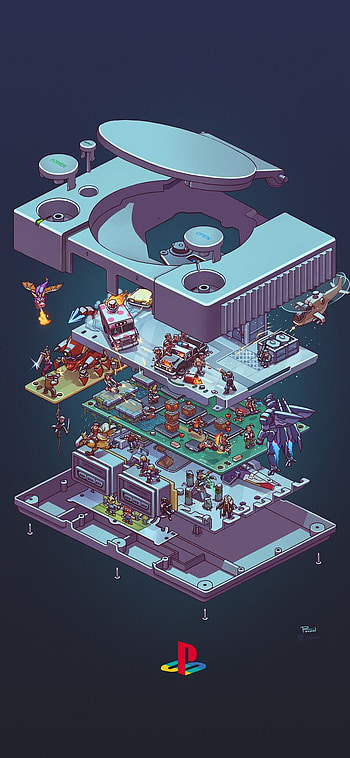 ArtStation - Console Explosion, Pierre Roussel in 2020. Retro video games art, Gaming , Cool for s, Geek HD phone wallpaper
