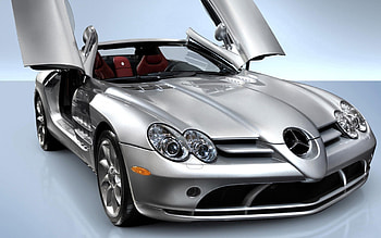 Cars, Grey, Mercedes-Benz, Mclaren Roadster HD wallpaper