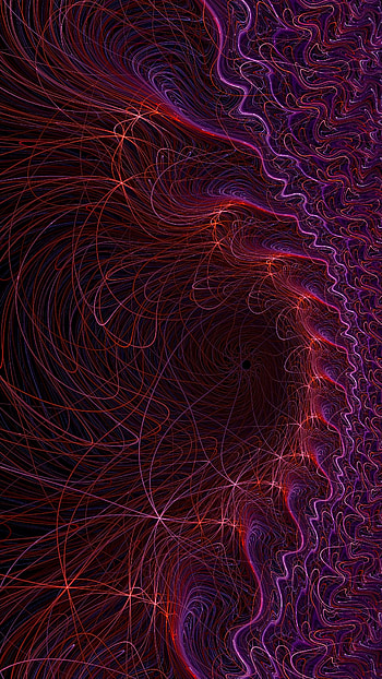 Lines, curvy, fractal, connections, plexuses HD phone wallpaper