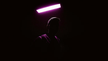 Dark, Shadow, Neon, Glow, Human, Person HD wallpaper