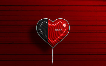 I Love Paraiba, , realistic balloons, red wooden background, brazilian states, flag of Paraiba, Brazil, balloon with flag, States of Brazil, Paraiba flag, Paraiba, Day of Paraiba HD wallpaper
