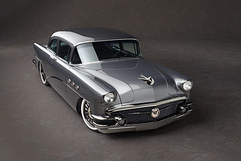 56* Buick, gray, classic, White Walls, gm HD wallpaper