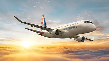 American Eagle Airlines, SkyWest E175, Embraer Economy Class, Travels HD wallpaper