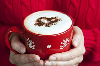 abstract, graphy, cup, red HD wallpaper