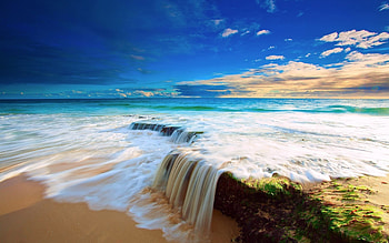 Sea And Beach Landscape , Nature Landscape For , Pc, Laptop. Nature Landscape , ... HD wallpaper