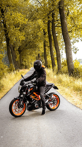 Ktm Bike , Green Nature HD phone wallpaper