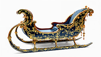 Elegant Sleigh in Ultra, sleigh, luxury, vintage, decorative, ornate HD wallpaper