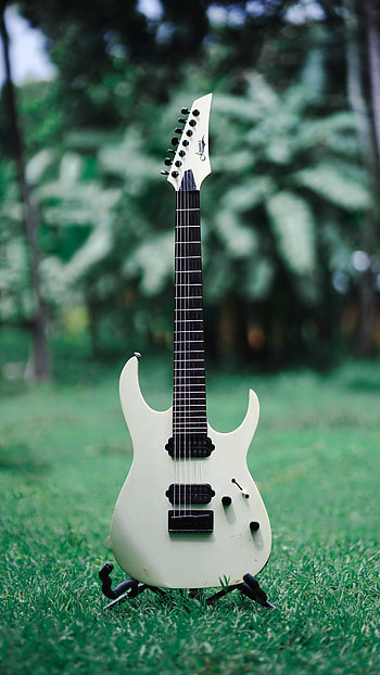 Music, Grass, Guitar, Musical Instrument, Electric Guitar HD phone wallpaper