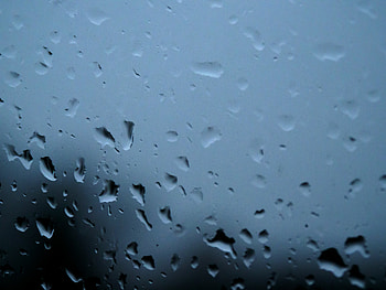 Rain, Drops, Macro, Wet, Glass HD wallpaper