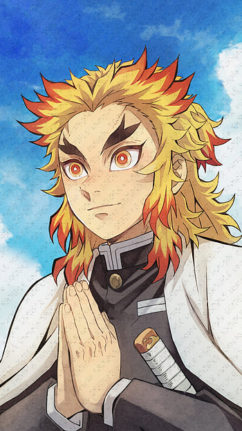 Kyojuro Rengoku, eye, hair HD phone wallpaper