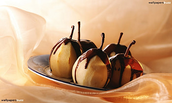 Chocolate Covered Pears, other, abstract, food, pears HD wallpaper
