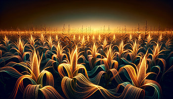 Golden Hour Cornfield -, corn field, cornfield HD wallpaper