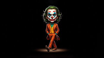 Jester Resurrection, joker, supervillain, superheroes, minimalism, minimalist, artwork, artist, digital-art, deviantart HD wallpaper