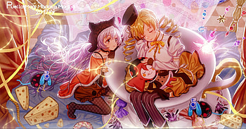 Anime, Puella Magi Madoka Magica, Charlotte (Puella Magi Madoka Magica), Mami Tomoe, Nagisa Momoe HD wallpaper