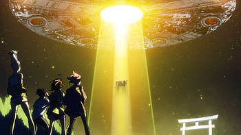 Dandadan Anime : Epic Encounter Under the Alien Light, Anime, Dandadan HD wallpaper