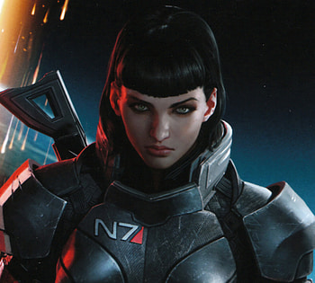 Mass Effect 3 Female Shepard Brunette HD wallpaper