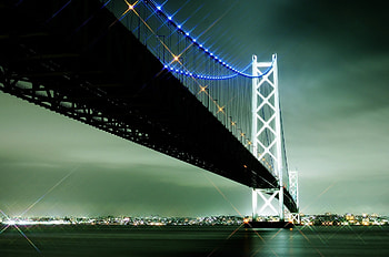 Ultra Akashi Kaikyo Bridge , Breathtaking , High-definition background HD wallpaper
