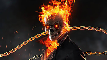 Close-up, Ghost Rider HD wallpaper