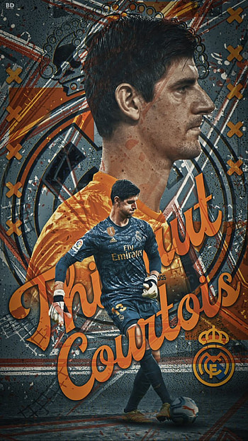 Thibaut Courtois, madrid, football HD phone wallpaper