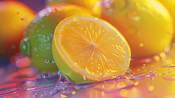 Fresh Lemon Slice, lemon HD wallpaper