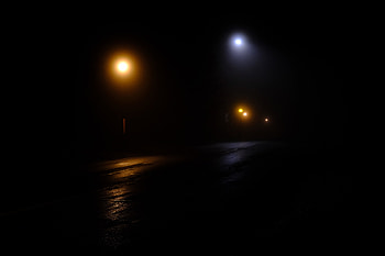 Night, Dark, Road, Lantern, Glow HD wallpaper