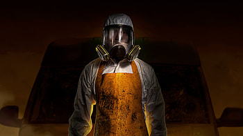 Gas Mask Man , mask, artist, artwork, digital-art HD wallpaper