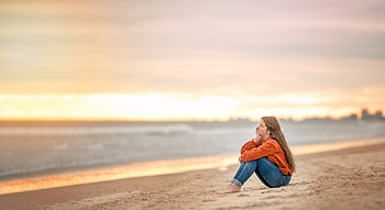 woman, sea, beach HD wallpaper