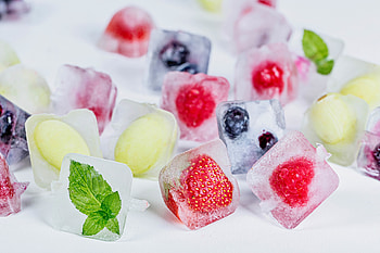 Fruits, Food, Strawberry, Ice, Berry HD wallpaper