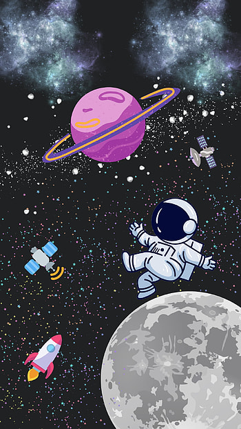 Space , art, moon, world, rocket, universe HD phone wallpaper