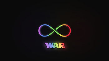 Infinity war, logo, neon, minimal HD wallpaper