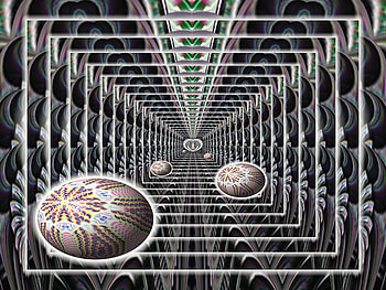 TUNNEL OF EGGS, easter, tunnel, abstract, eggs HD wallpaper