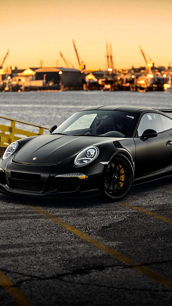 Matte Black, Turbo Racer Car HD phone wallpaper