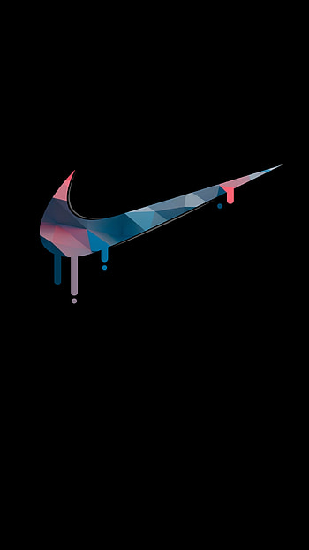 Nike cool logo, symbol, amoled, minimal, design, black, illustration HD phone wallpaper