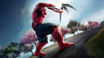 Captain America Vs Red Hulk , captain-america-brave-new-world, movies, 2024-movies, superheroes, artwork, captain-america, artist, anthony-mackie, red-hulk, deviantart HD wallpaper