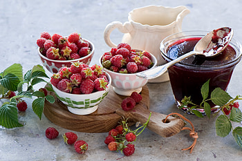 Food, Tablewares, Raspberry, Berries, Jam HD wallpaper