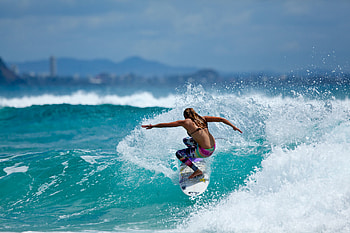 Surfing girl, Sports, , Background HD wallpaper
