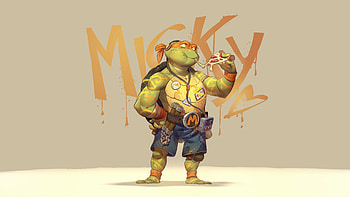 Michelangelo Teenage Mutant Ninja Turtles , michelangelo, teenage-mutant-ninja-turtles, ninja-turtle, superheroes, artwork, digital-art, art, artstation HD wallpaper