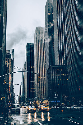 Cities, Usa, Cars, Road, Traffic, Movement, United States, Megapolis, Megalopolis, Overcast, Mainly Cloudy, New York HD phone wallpaper