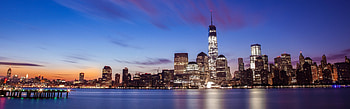 Night Skyline, Travels, Sunset city, Reflection HD wallpaper