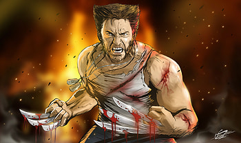 Wolverine Fan Art, wolverine, artwork, digital-art, superheroes, art, deviantart HD wallpaper