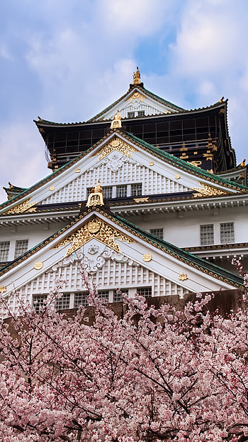 Osaka Castle, Travels, Man-made architecture, Japanese heritage HD phone wallpaper