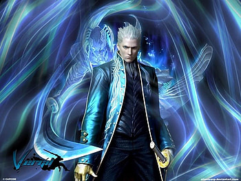 Vergil, adventure, action, video game, hero, devil may cry, weapon, gun HD wallpaper