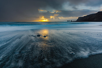 Nature, Sunset, Sea, Coast, Surf HD wallpaper