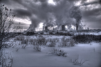 Nature, Smoke, Plant, Black And White, Factory, Nuclear Power Station HD wallpaper