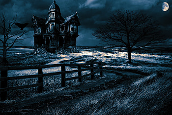 Wraith Hall, hop, Spooky, House, Wraith, Farm, Haunting, Hall, Creepy, Raven HD wallpaper