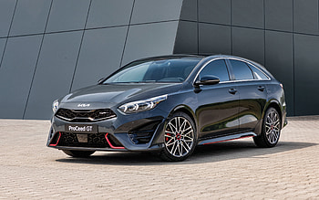 2022, Kia ProCeed GT, , front view, exterior, new black ProCeed GT, station wagon, ProCeed GT exterior, Korean cars, Kia HD wallpaper